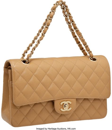 chanel beige caviar classic|The 18 Classic Chanel Bags That Belong in Every .